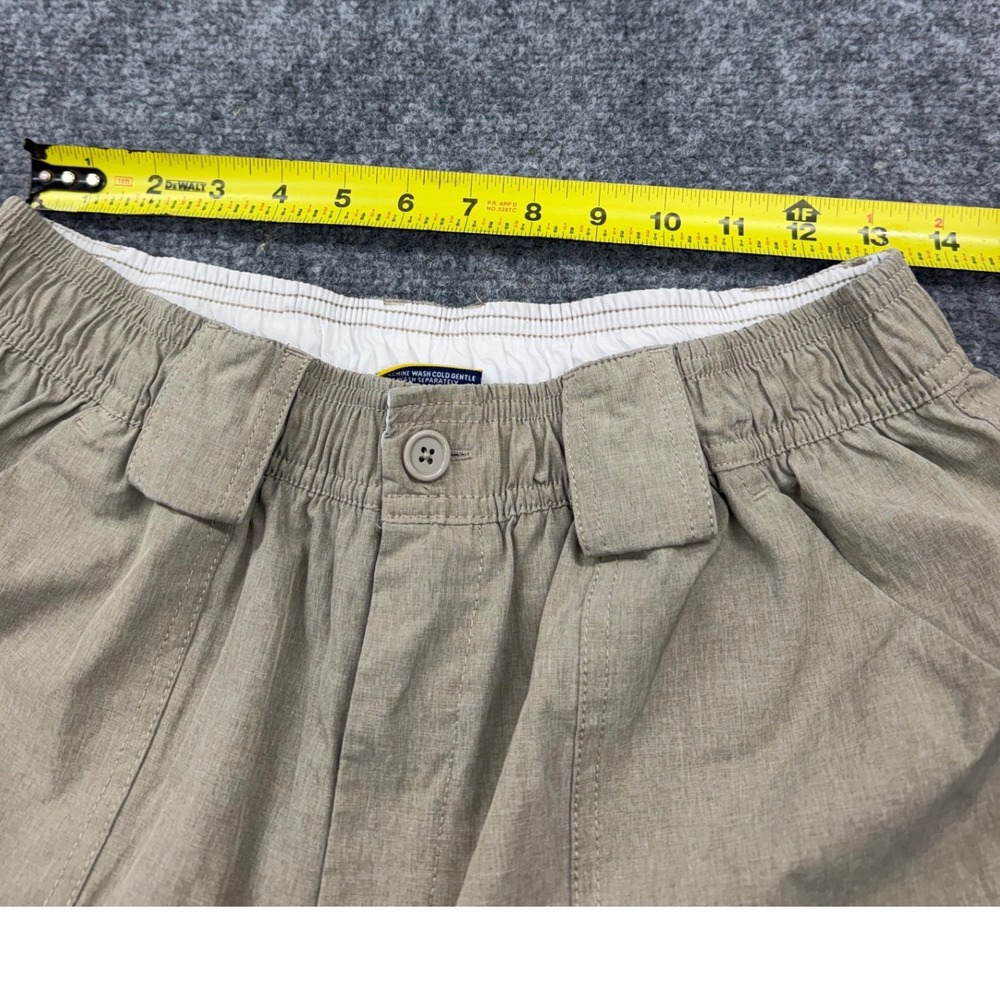 AFTCO American Fishing Tackle Co Mens Tan Fishing Shorts Size 36 Cargo Quick Dry - Picture 8 of 8